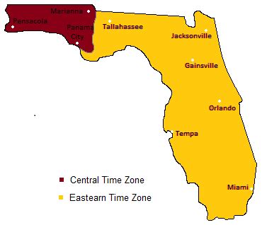 time zone for daytona beach.